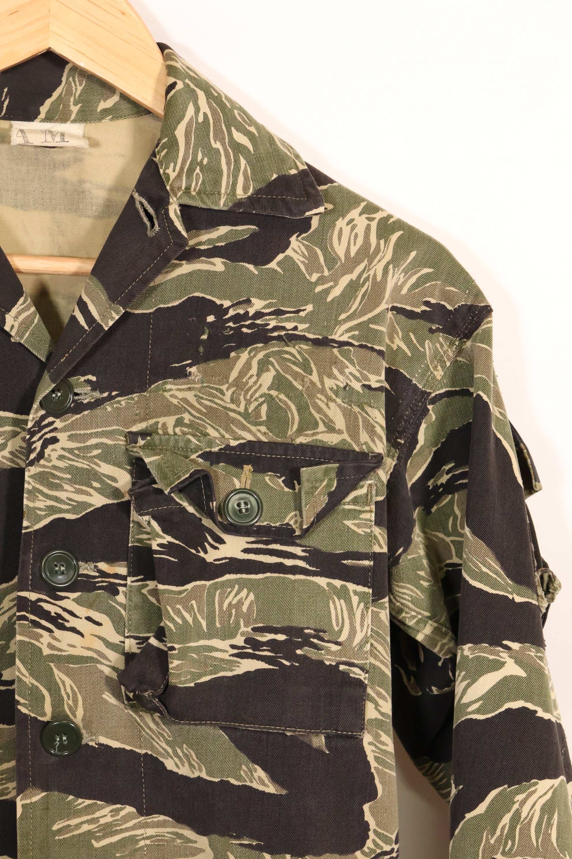 1960年代　ローカル改造　沖縄タイガーパターン　タイガーストライプ　ジャケット C-1 マイクフォース　中古品