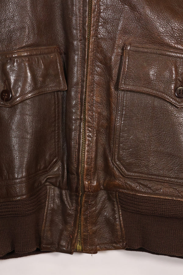 1943年〜45年頃　アメリカ海軍　AN-J-3a　フライトジャケット　レア品　状態良い　中古品