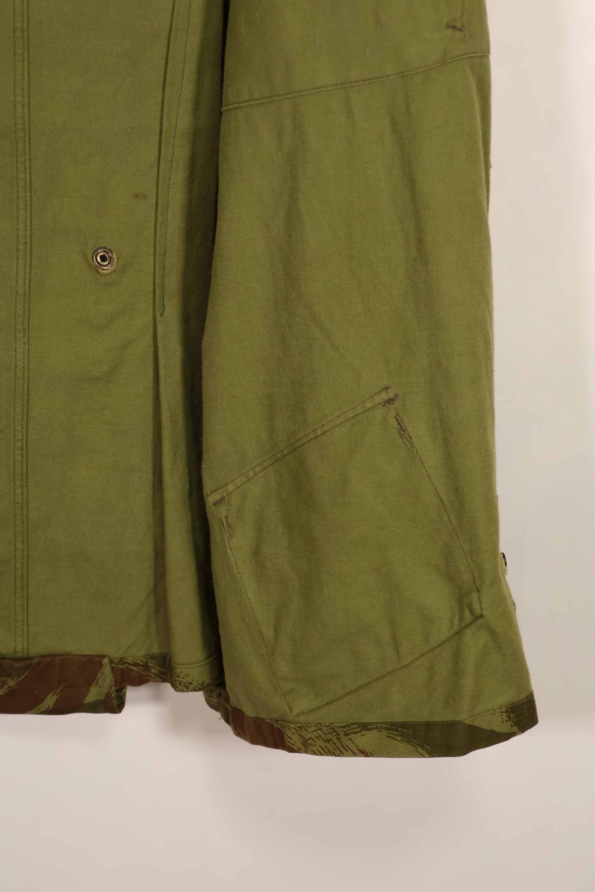 実物　1950年代　フランス軍　インドシナ戦争　リザード迷彩　TAP 47/53　空挺ジャケット