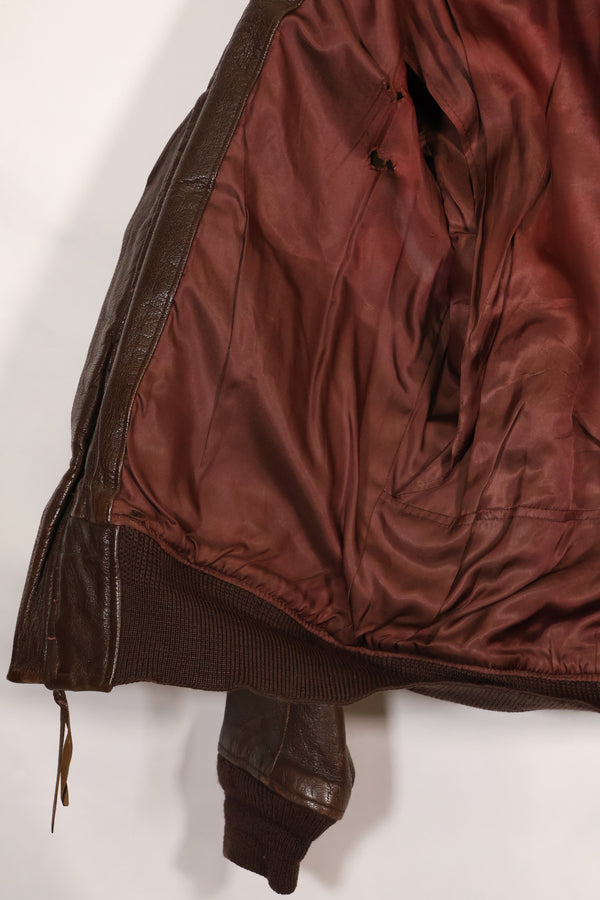 1943年〜45年頃　アメリカ海軍　AN-J-3a　フライトジャケット　レア品　状態良い　中古品