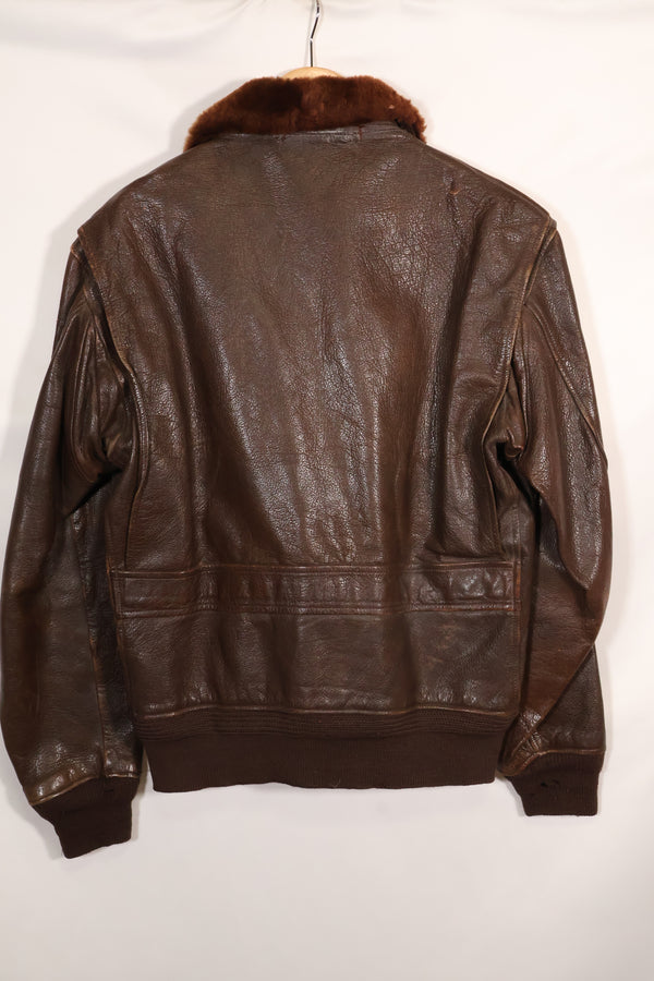 1943年〜45年頃　アメリカ海軍　AN-J-3a　フライトジャケット　レア品　状態良い　中古品