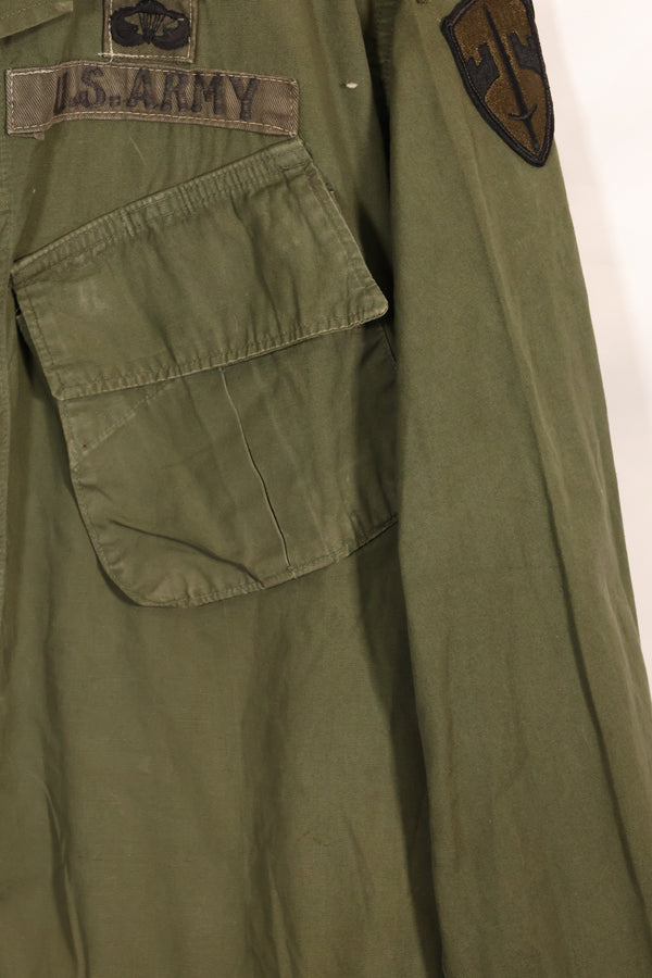 1965年頃 M-R　2nd Model ジャングルファティーグ ジャケット　初付 パッチ付　有名師団　中古品