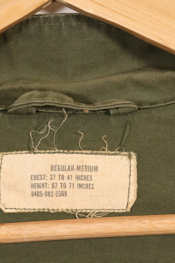 1965年頃 M-R　2nd Model ジャングルファティーグ ジャケット　初付 パッチ付　有名師団　中古品