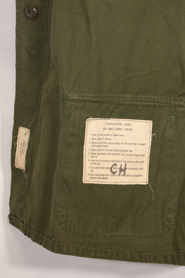 1965年頃 M-R　2nd Model ジャングルファティーグ ジャケット　初付 パッチ付　有名師団　中古品