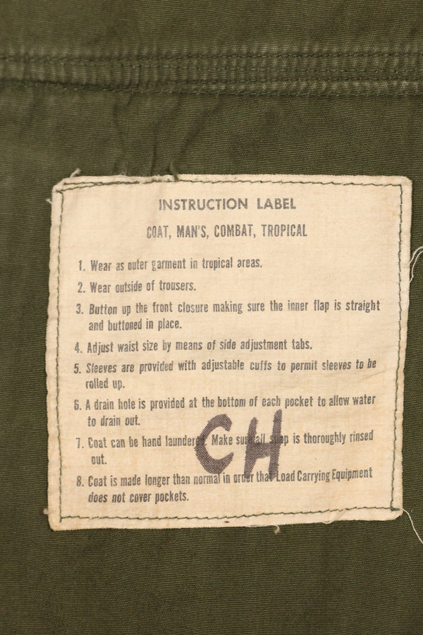 1965年頃 M-R　2nd Model ジャングルファティーグ ジャケット　初付 パッチ付　有名師団　中古品