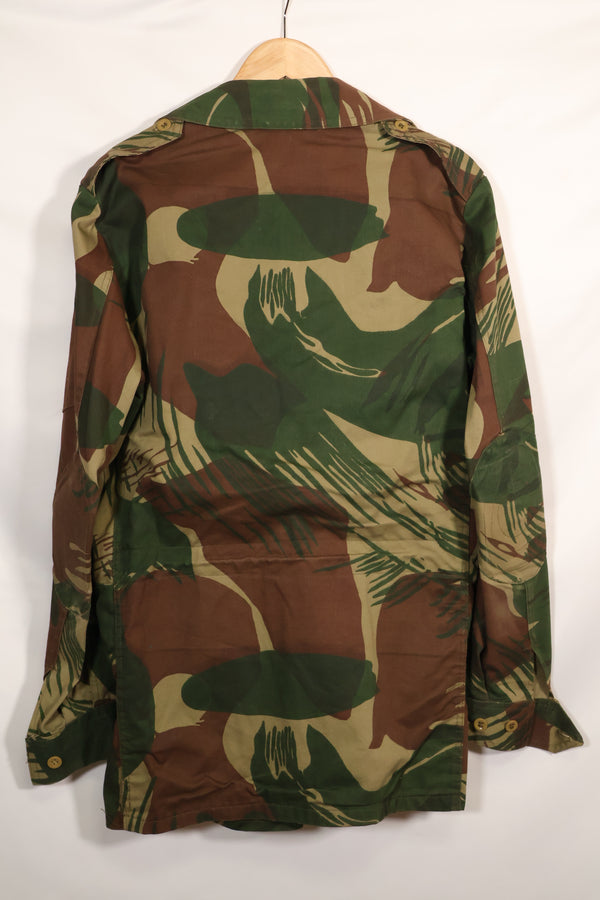 実物　ローデシア軍　ローデシア迷彩　4つポケット　ジャケット　退色あり　中古品