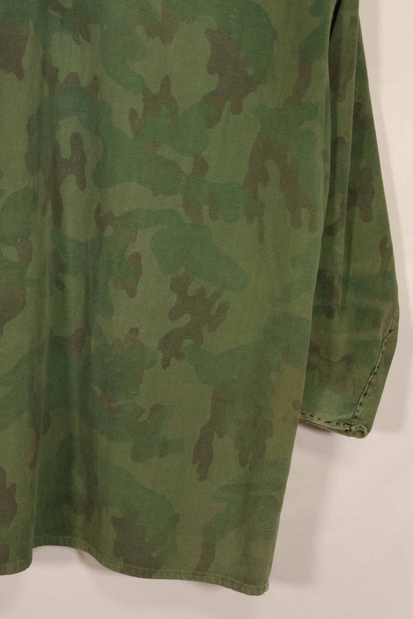 実物　1960年代　ARVN　ローカルメイド迷彩　シャツ　摩耗あり　中古品