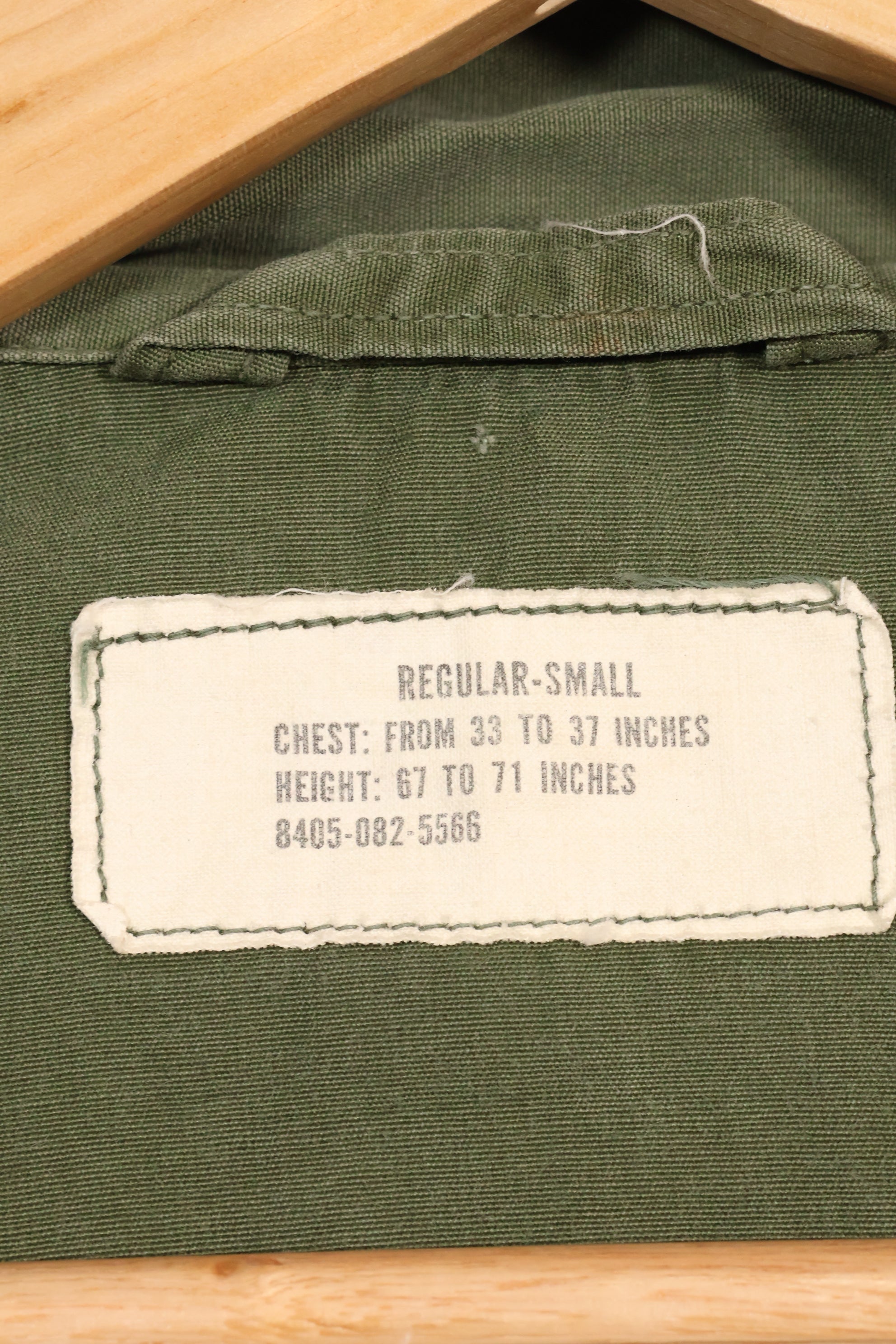 推定1965年頃　S-R　2nd Model ジャングルファティーグ ジャケット　穴あり　中古品