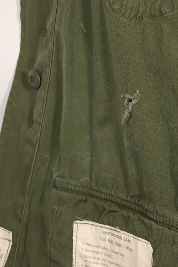 推定1965年頃　S-R　2nd Model ジャングルファティーグ ジャケット　穴あり　中古品