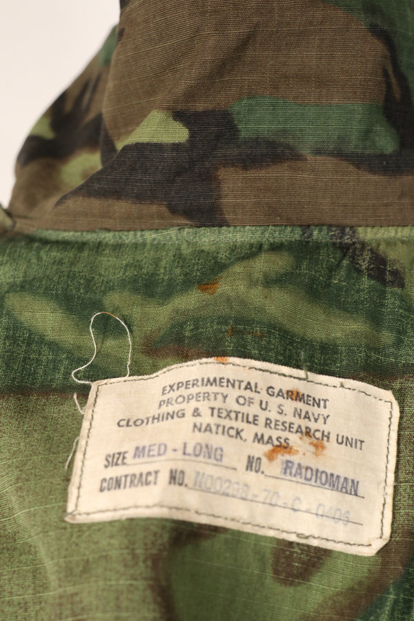 実物　1970年　アメリカ海軍　NAVY SEAL Float Coat Radio Man Used