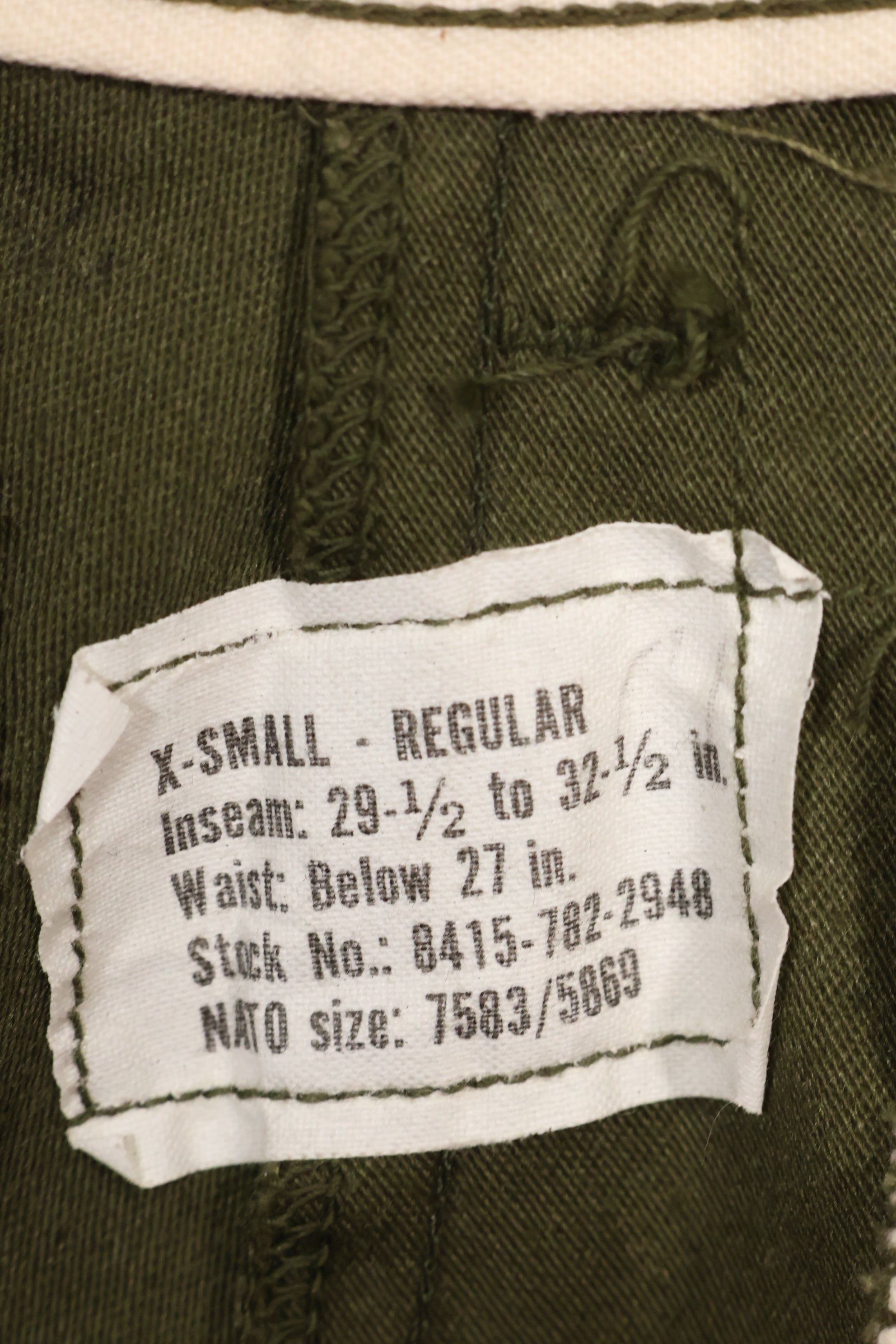 1974年製　X-S-R　デッドストック　M65 フィールドパンツ　未使用品