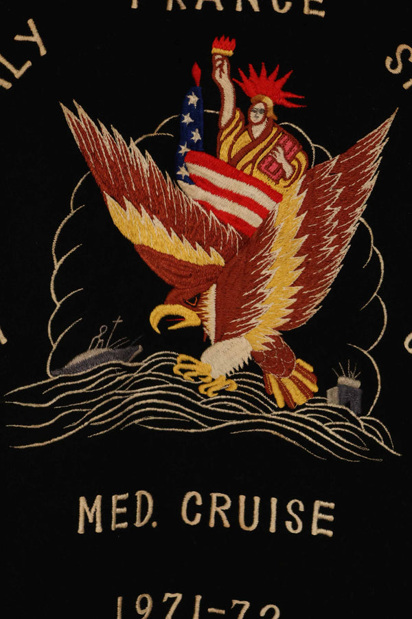 実物　1971-1972 アメリカ海軍　ツアージャケット　USS INCHON　中古品