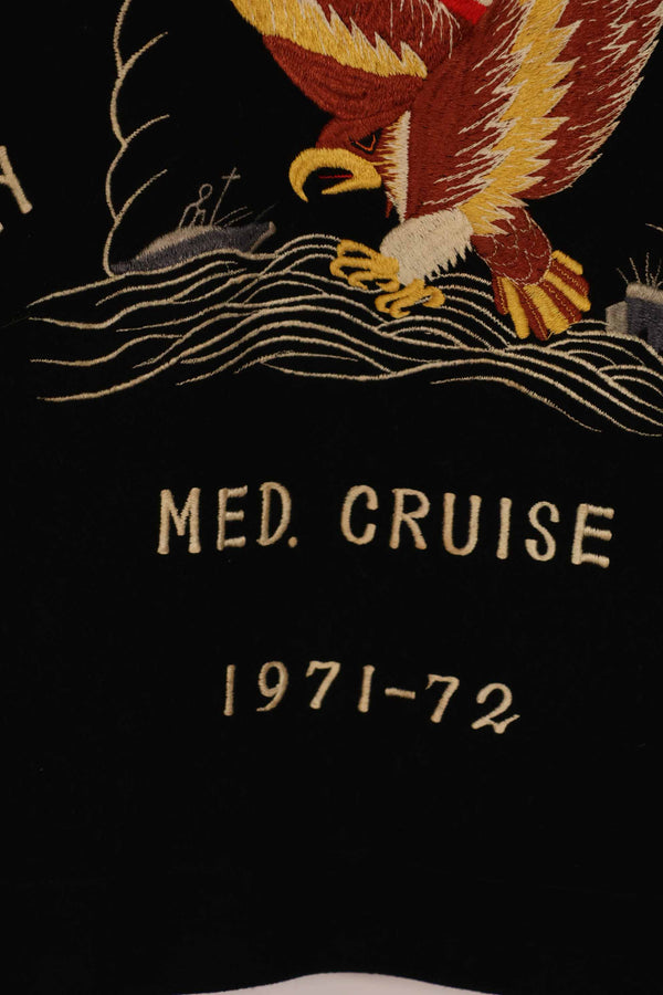 実物　1971-1972 アメリカ海軍　ツアージャケット　USS INCHON　中古品