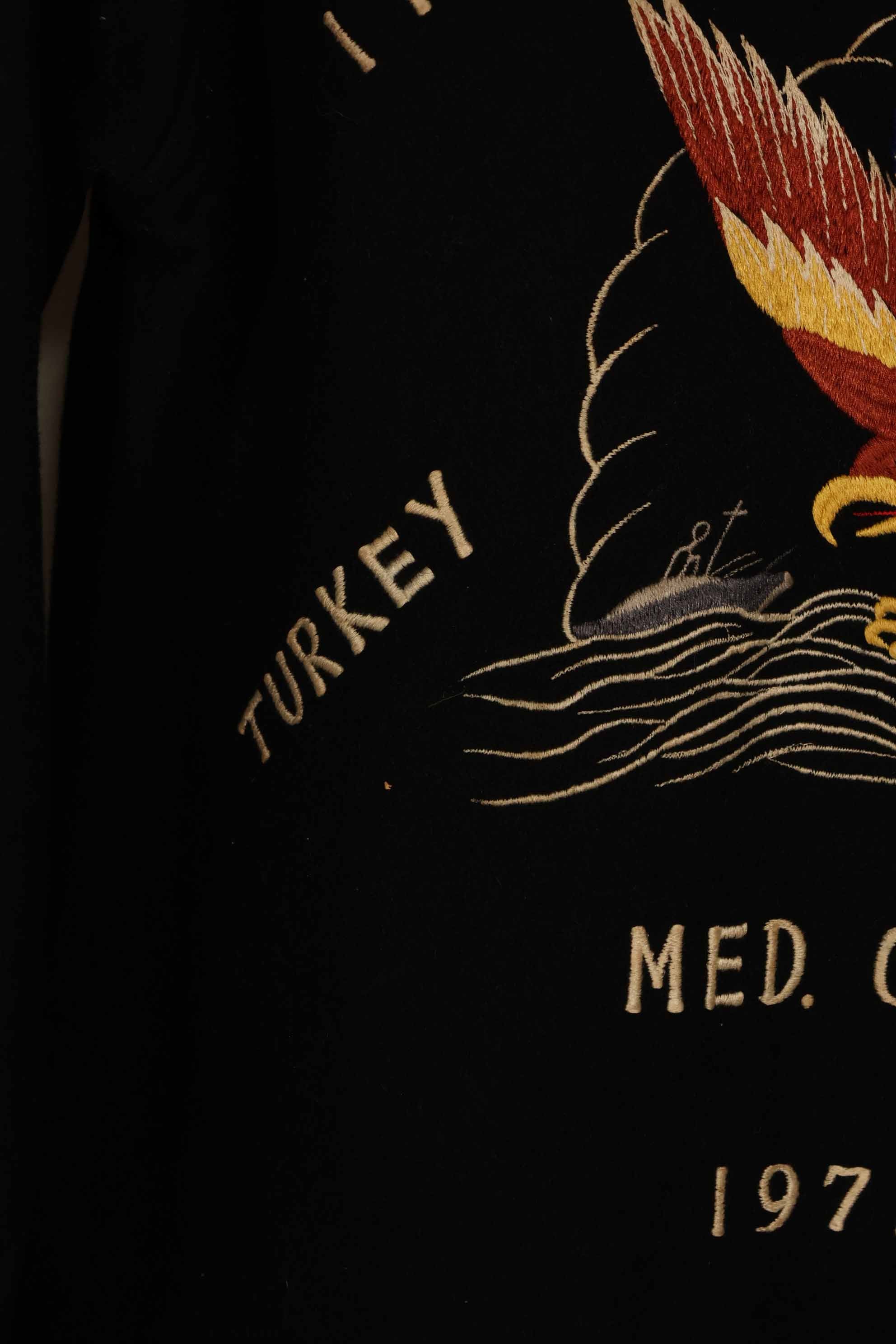 実物　1971-1972 アメリカ海軍　ツアージャケット　USS INCHON　中古品