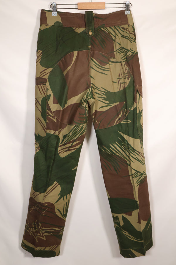 実物　ローデシア軍　ローデシア迷彩　パンツ　退色あり　中古品