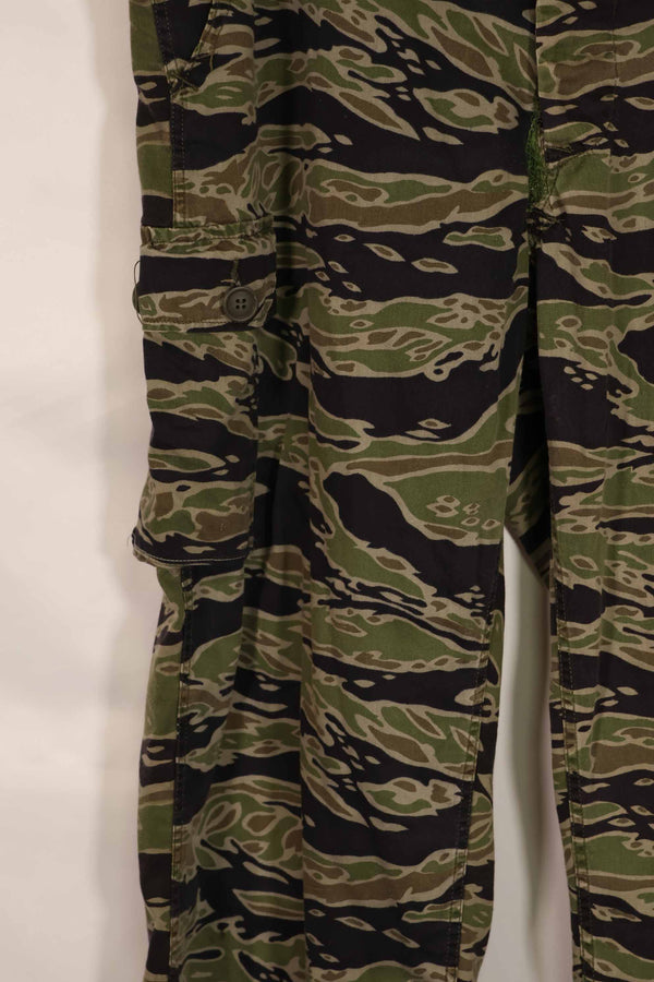 実物　レイトウォーパターン　タイガーストライプ　パンツ　US-L　中古品