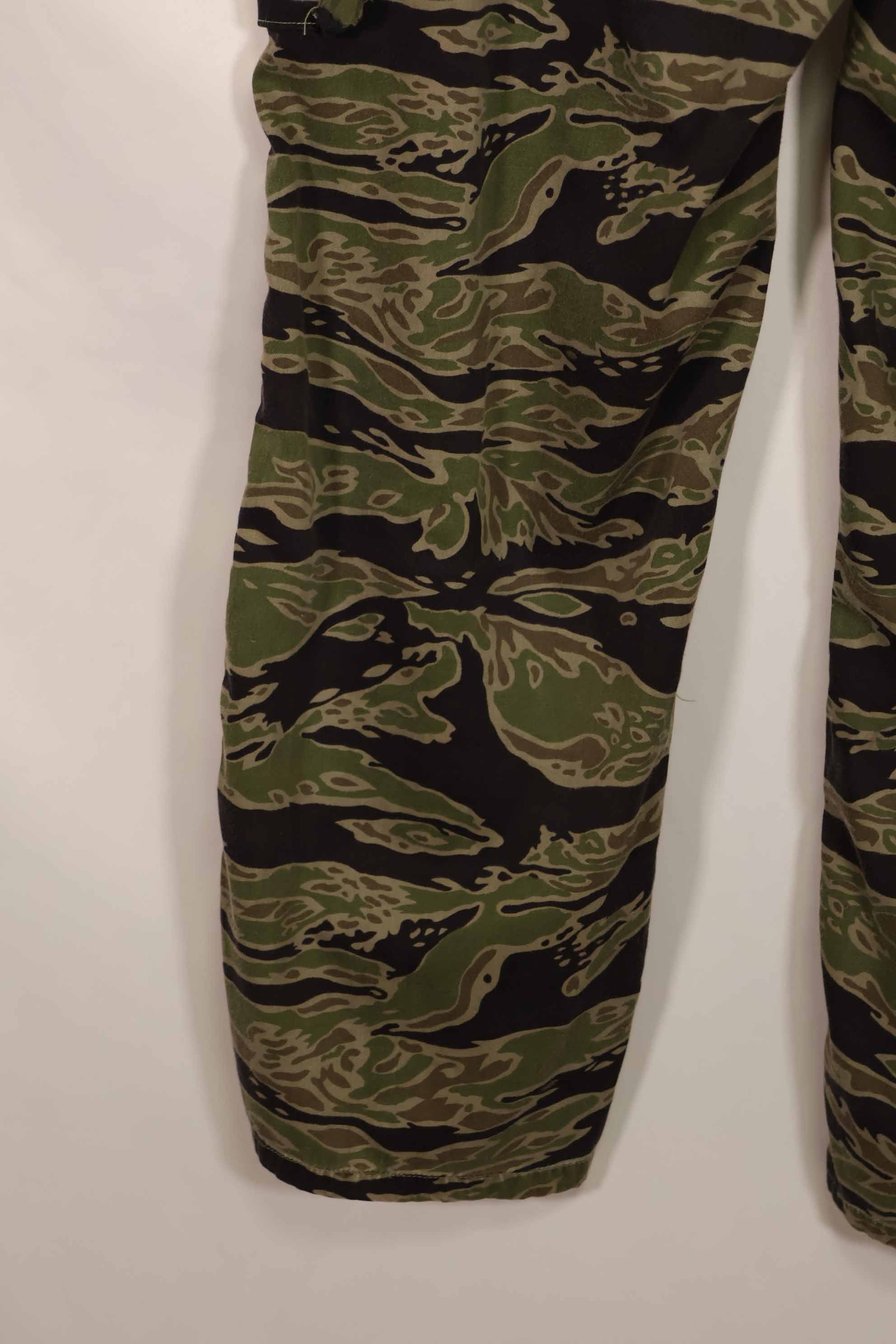 実物　レイトウォーパターン　タイガーストライプ　パンツ　US-L　中古品