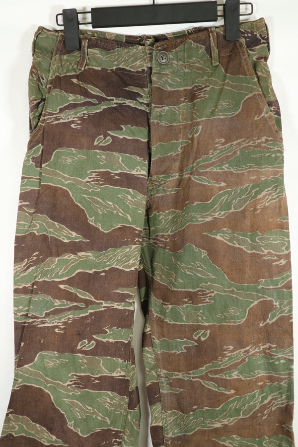 実物　タイガーストライプ　ゴールドタイガー派生パターン　パンツ　映画衣装品　B