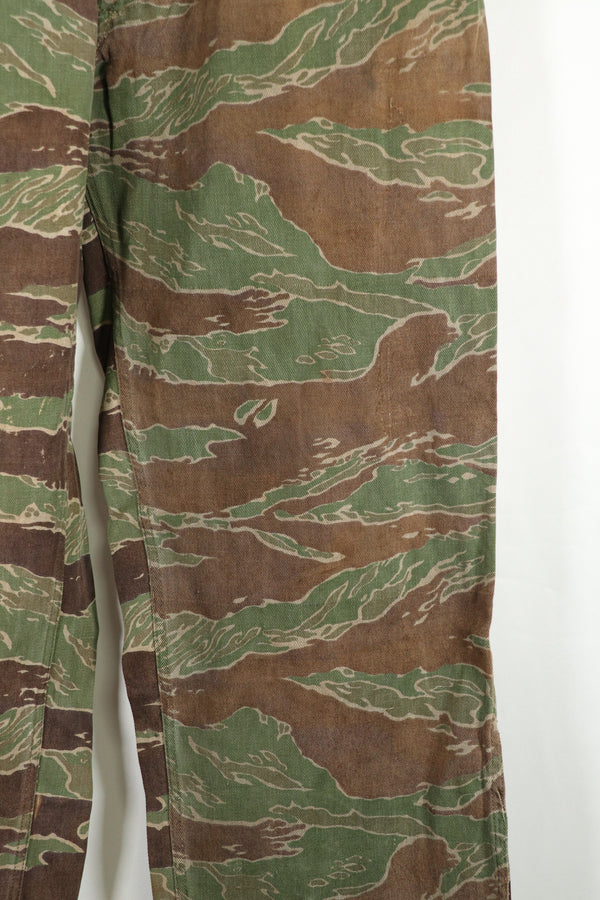 実物　タイガーストライプ　ゴールドタイガー派生パターン　パンツ　映画衣装品　B