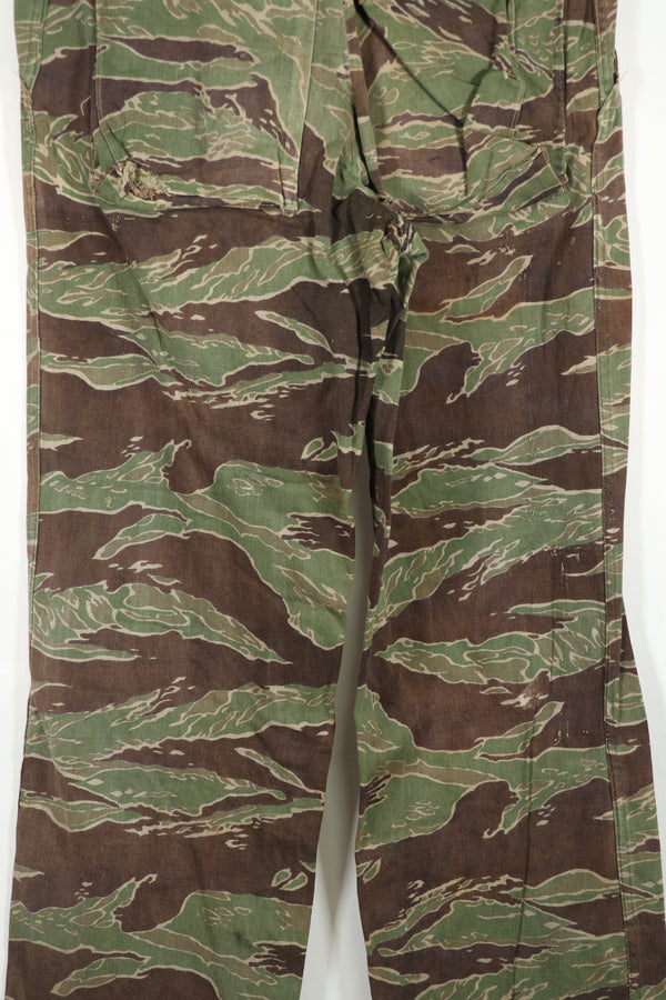 実物　タイガーストライプ　ゴールドタイガー派生パターン　パンツ　映画衣装品　B