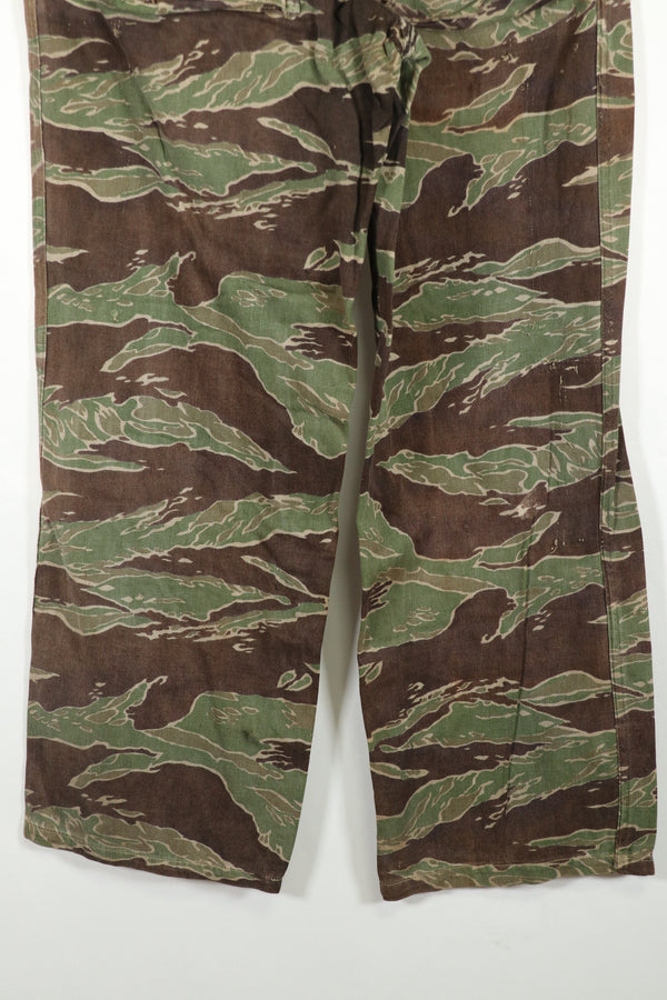 実物　タイガーストライプ　ゴールドタイガー派生パターン　パンツ　映画衣装品　B