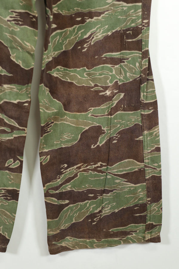 実物　タイガーストライプ　ゴールドタイガー派生パターン　パンツ　映画衣装品　B