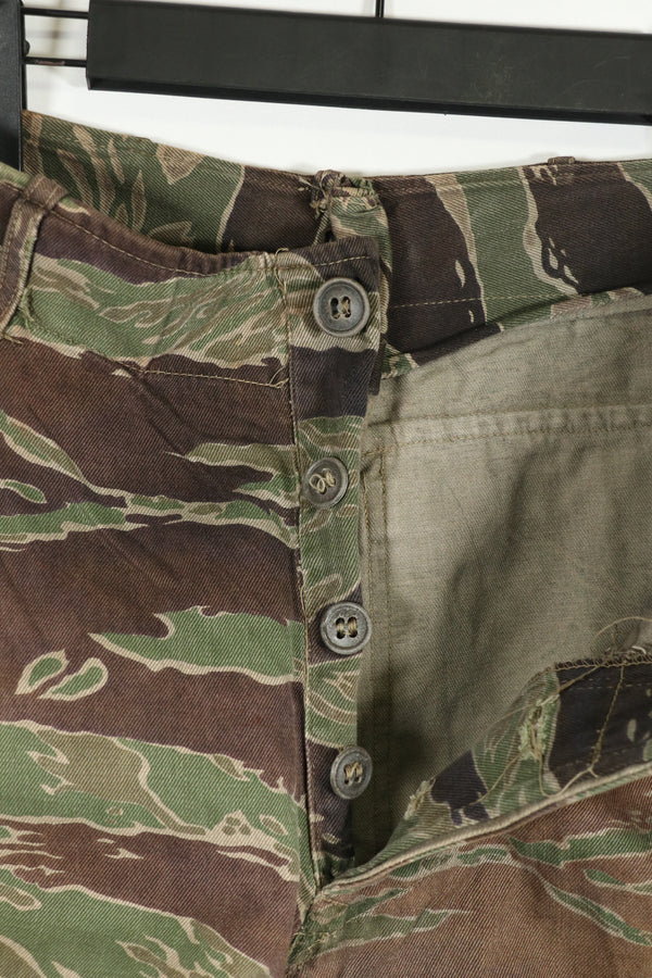 実物　タイガーストライプ　ゴールドタイガー派生パターン　パンツ　映画衣装品　B