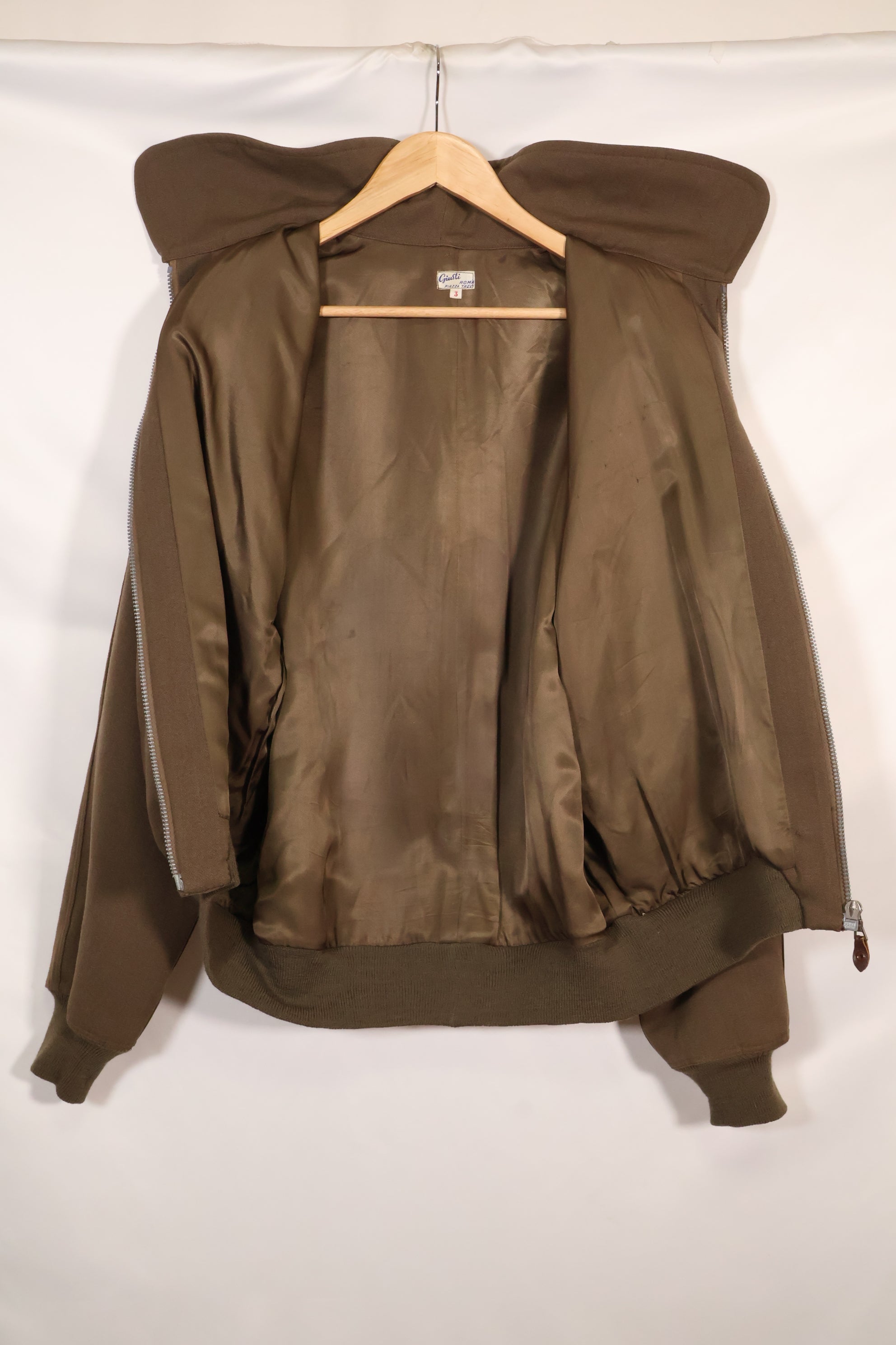 1940年代〜50年代　イタリア製　個人調達品　Giusti製　フライトジャケット　ブルゾン　中古品