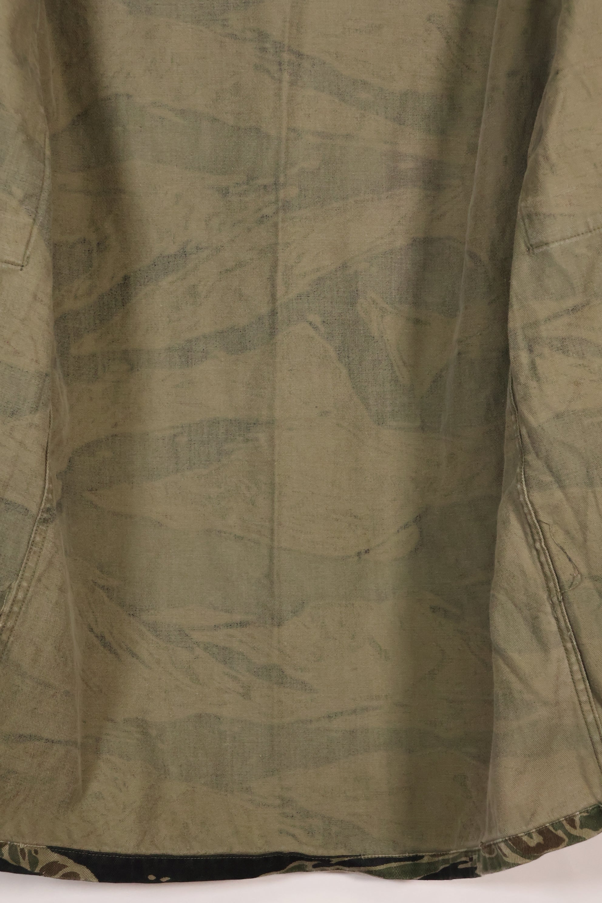 1960年代　US-M　シルバータイガー　タイガーストライプシャツ　着用感少ない　状態良い　中古品