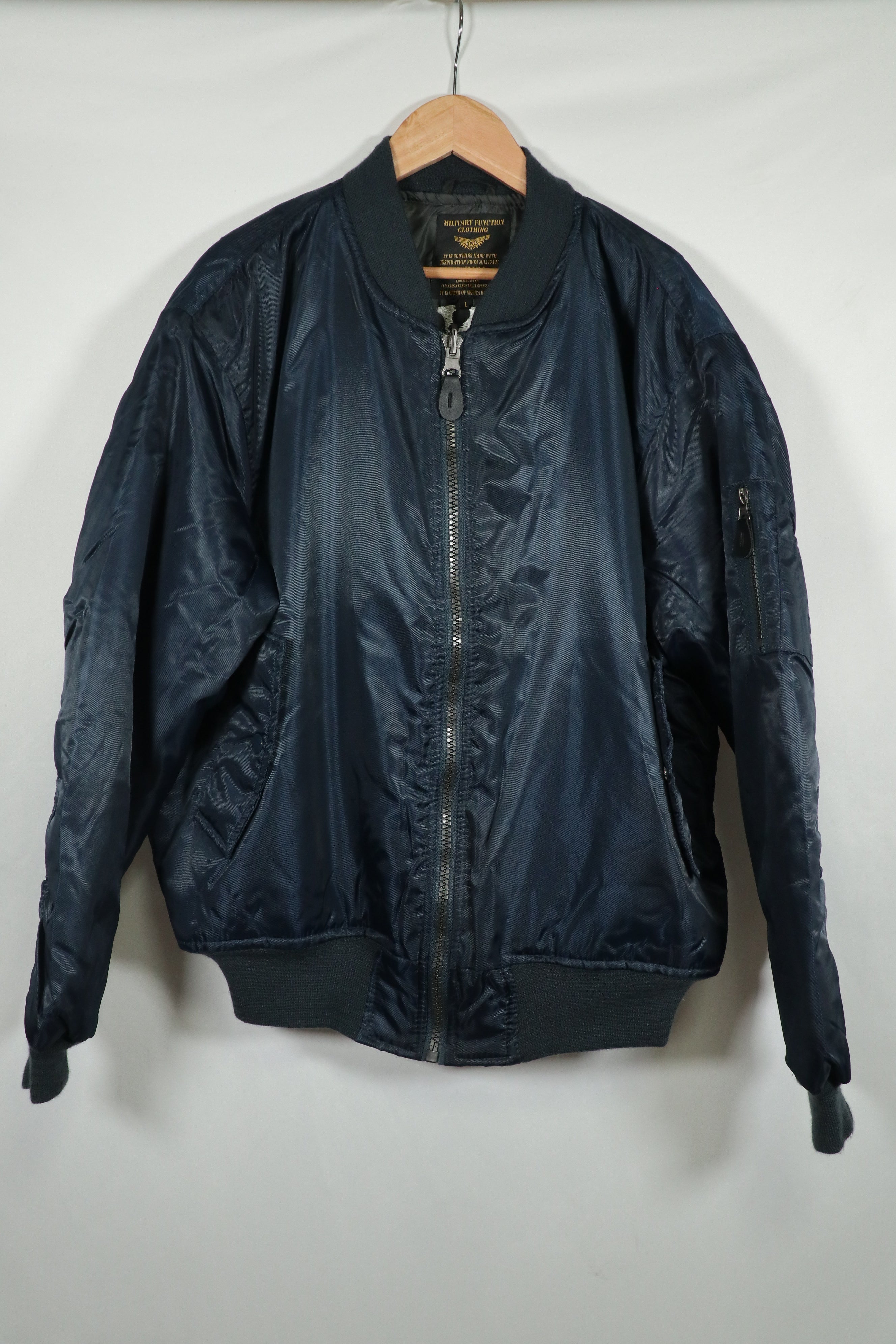 近年 沖縄製　スーバニアジャケット　直接刺繍　MA-1　A