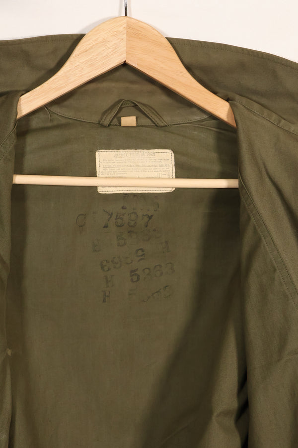 1940年代　アメリカ軍　M43　フィールドジャケット 2nd Inf カスタムペイントジャケット　ほぼ未使用品