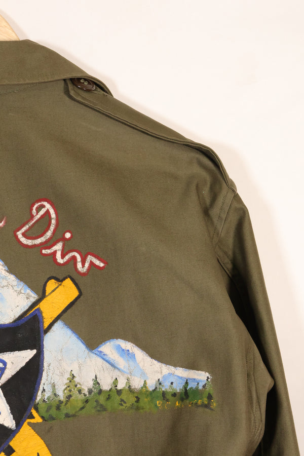 1940年代　アメリカ軍　M43　フィールドジャケット 2nd Inf カスタムペイントジャケット　ほぼ未使用品