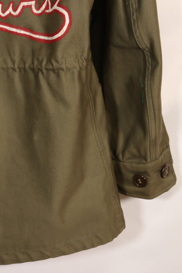 1940年代　アメリカ軍　M43　フィールドジャケット 2nd Inf カスタムペイントジャケット　ほぼ未使用品