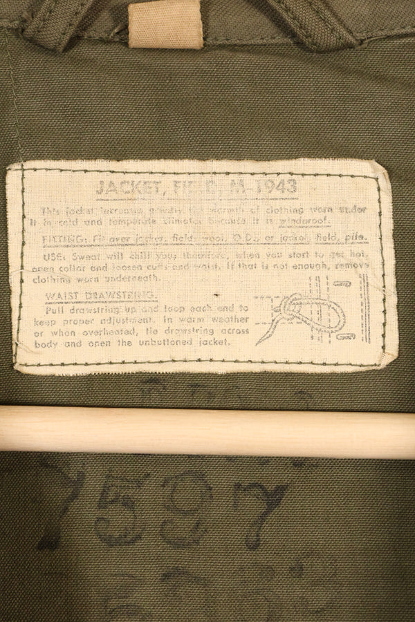 1940年代　アメリカ軍　M43　フィールドジャケット 2nd Inf カスタムペイントジャケット　ほぼ未使用品