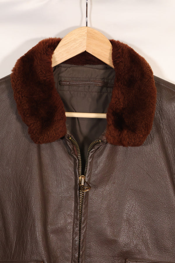 1950年代〜60年代ロット　アメリカ海軍　G-1　フライトジャケット　契約ラベルなし　中古品