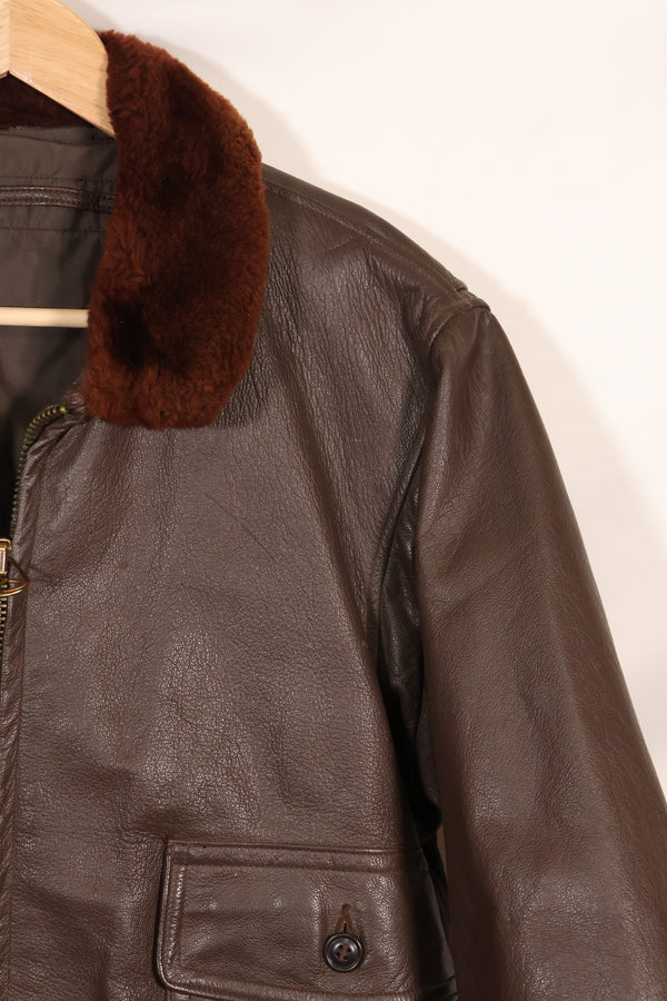 1950年代〜60年代ロット　アメリカ海軍　G-1　フライトジャケット　契約ラベルなし　中古品