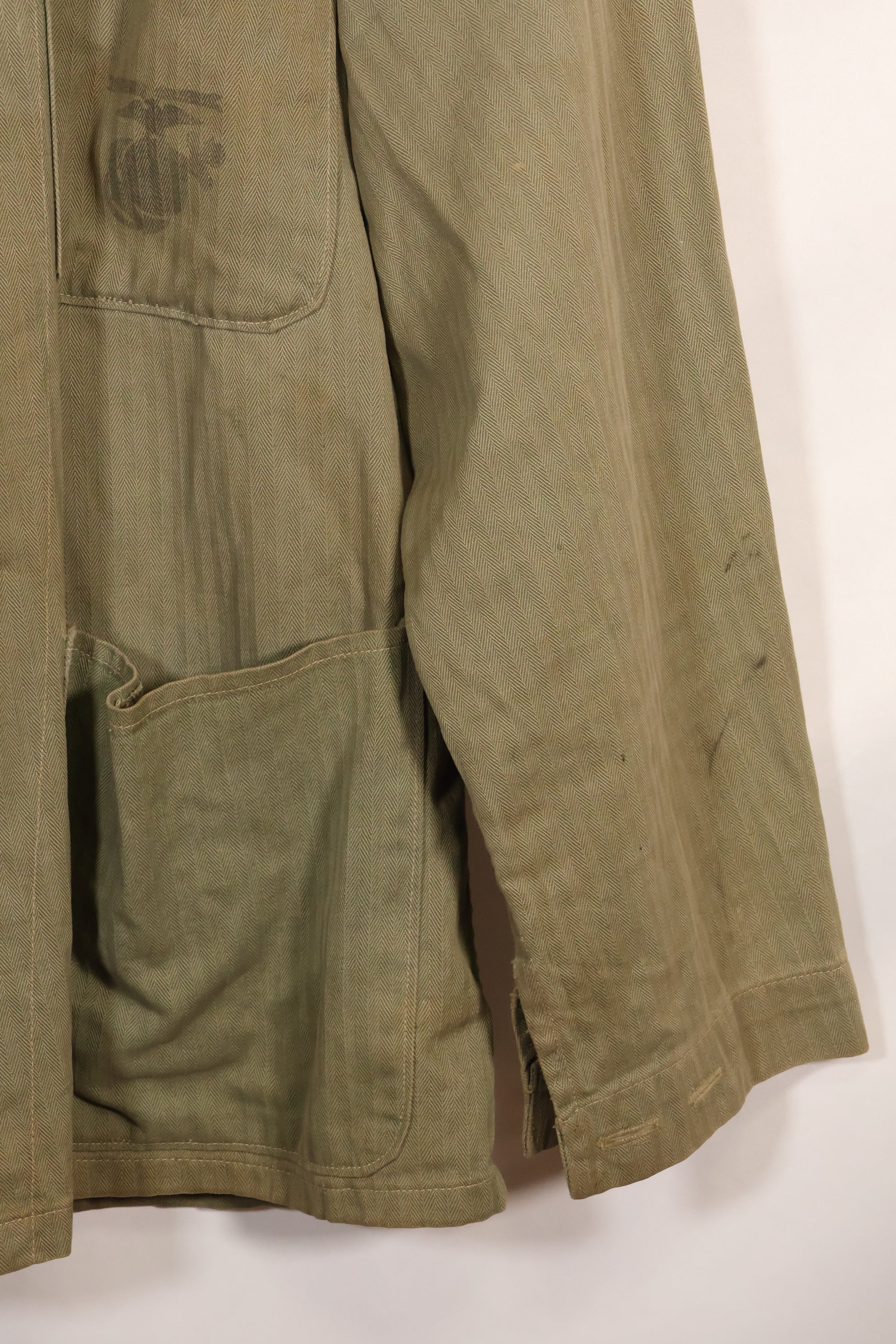1940年代　アメリカ海兵隊　USMC　P-47　HBT　ユーティリティジャケット　中古品
