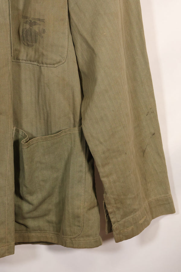 1940年代　アメリカ海兵隊　USMC　P-47　HBT　ユーティリティジャケット　中古品