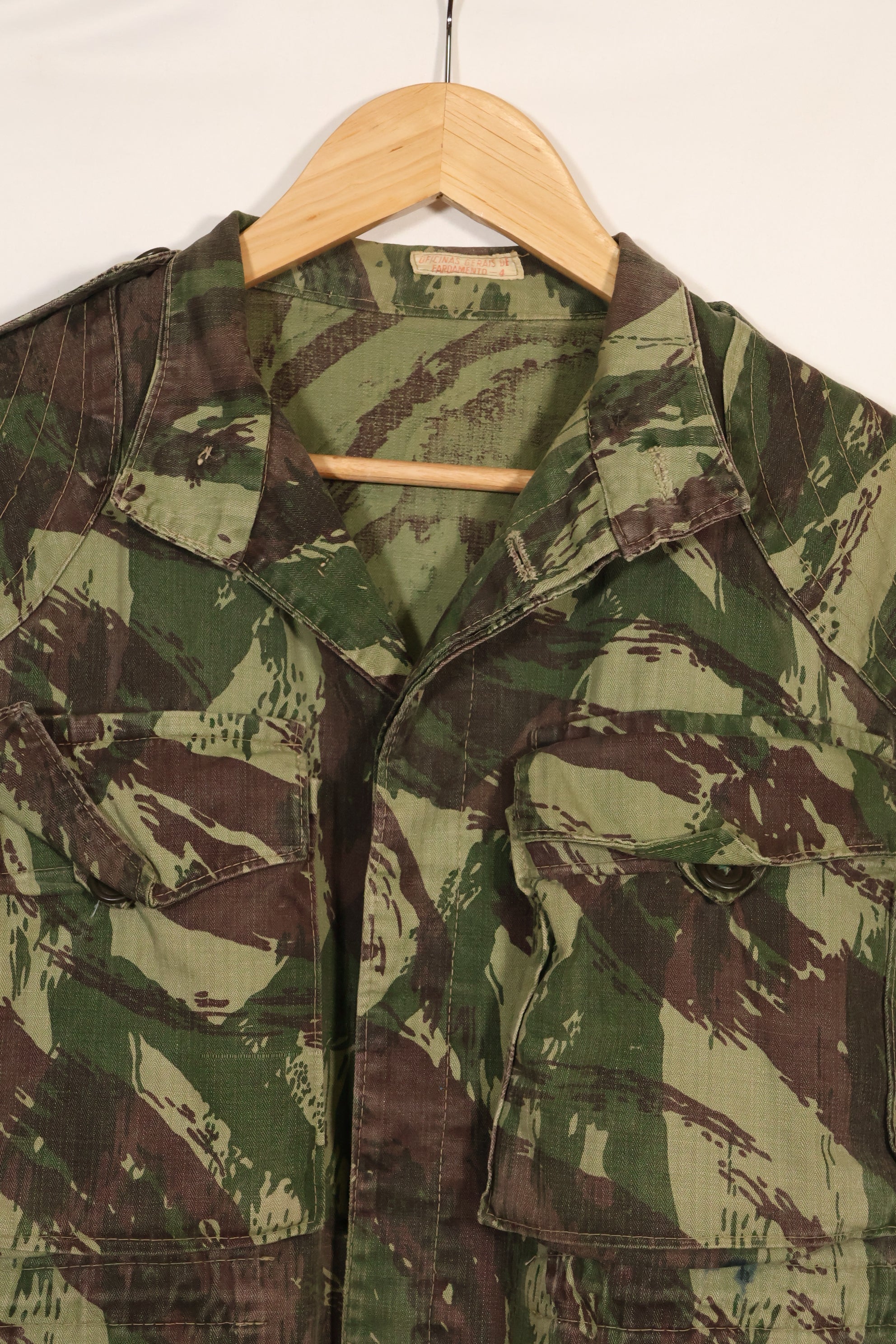 1960年代〜70年代　ポルトガル軍　リザード迷彩　コンバットジャケット　中古品