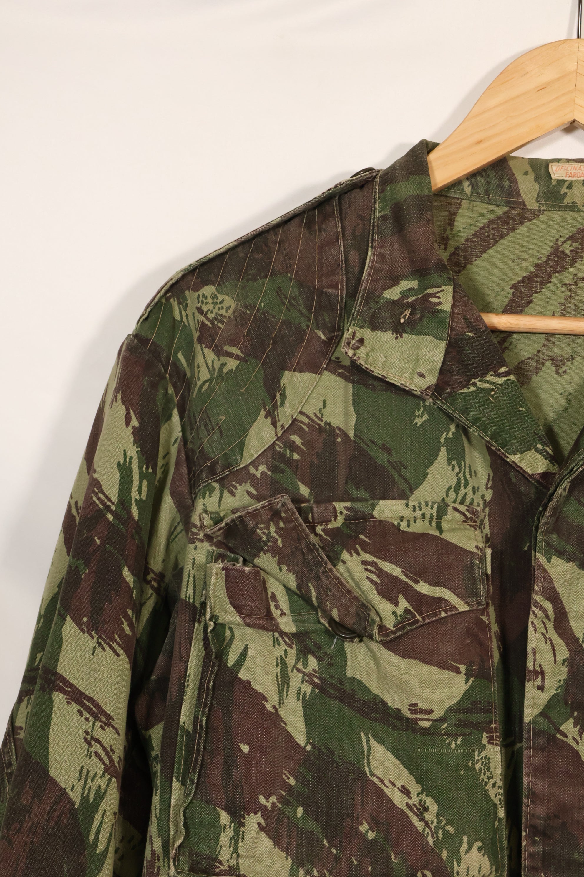 1960年代〜70年代　ポルトガル軍　リザード迷彩　コンバットジャケット　中古品