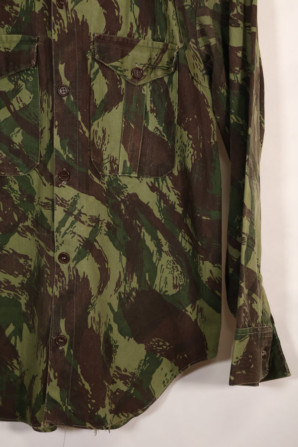1960年代〜70年代　ポルトガル軍　リザード迷彩　コンバットシャツ　中古品