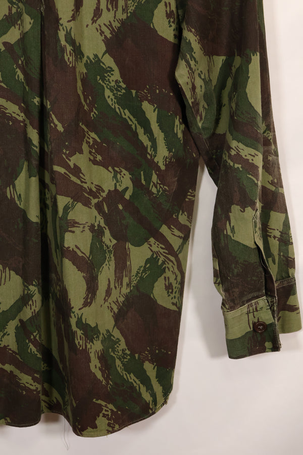 1960年代〜70年代　ポルトガル軍　リザード迷彩　コンバットシャツ　中古品