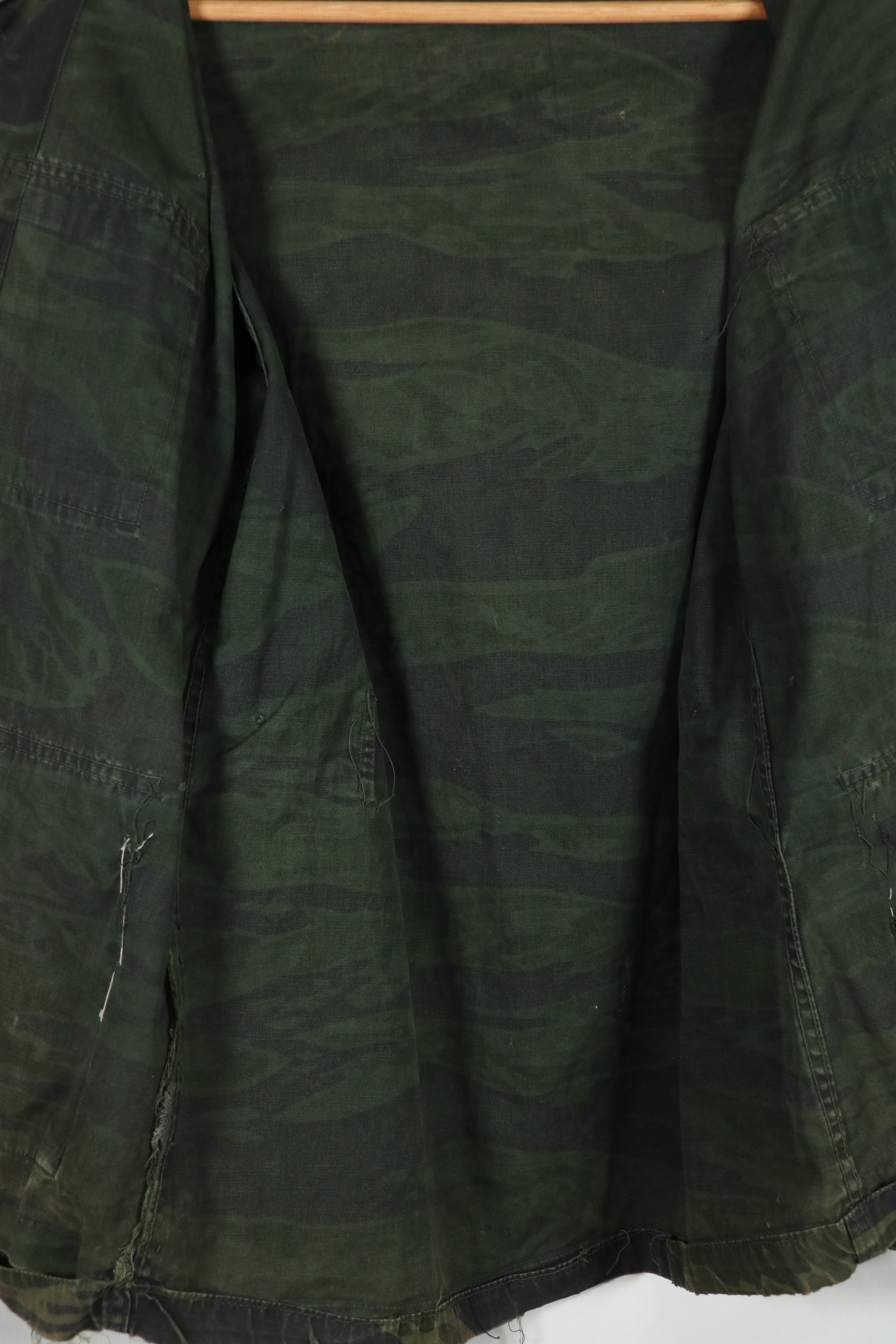 実物　1970年代　レイトウォー　タイガーストライプ　ジャケット　中古品　黒染めあり