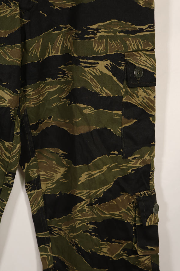 実物　デッドストック　沖縄タイガー　タイガーストライプ　USカットパンツ　US-S　沖縄検定印入