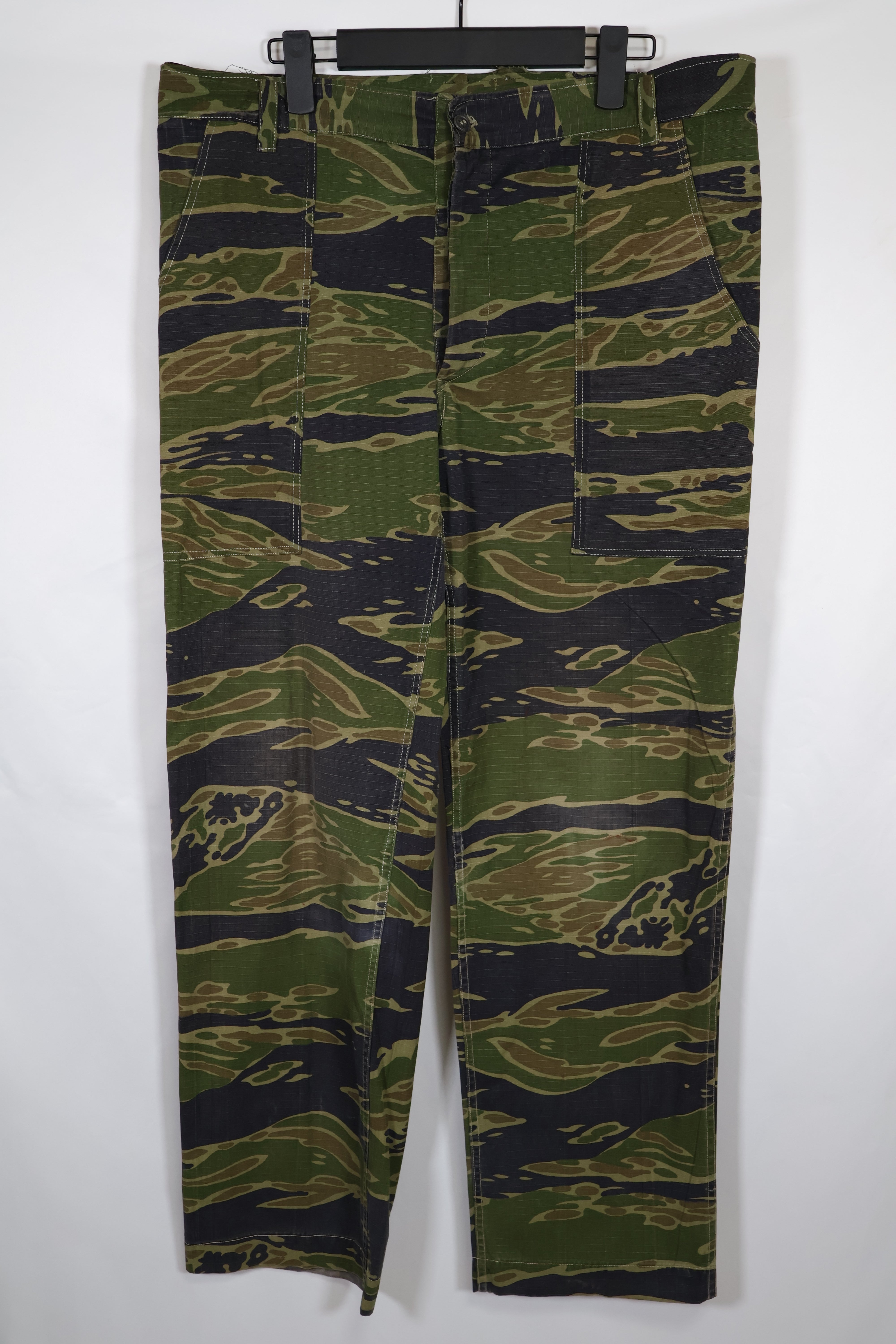 1970年代　実物生地　レイトウォータイガーストライプ　パンツ　中古品　ユーティリティパンツ