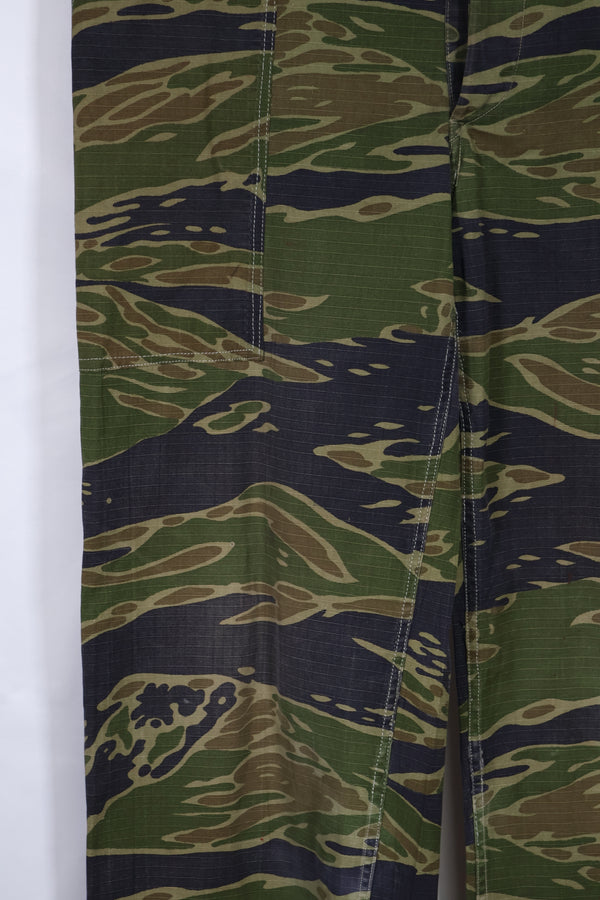 1970年代　実物生地　レイトウォータイガーストライプ　パンツ　中古品　ユーティリティパンツ