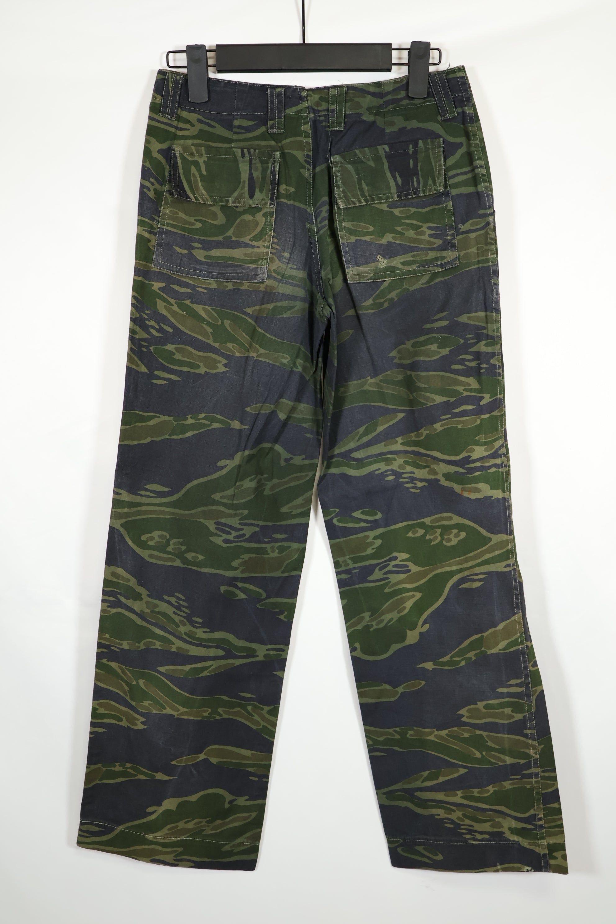 実物　1970年代　レイトウォー　タイガーストライプ　パンツ　中古品　黒染めあり