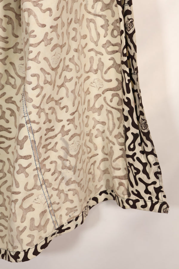 1980年代　韓国　学生用迷彩服　ハングル迷彩　シャツ　ほぼ未使用　A