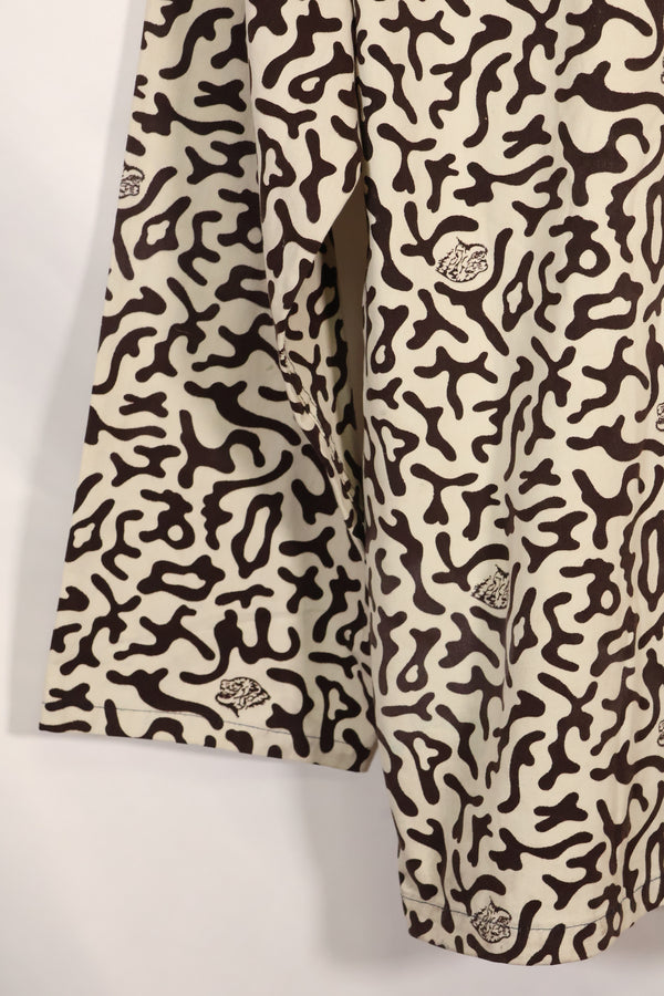 1980年代　韓国　学生用迷彩服　ハングル迷彩　シャツ　ほぼ未使用　A