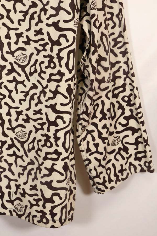 1980年代　韓国　学生用迷彩服　ハングル迷彩　シャツ　ほぼ未使用　A